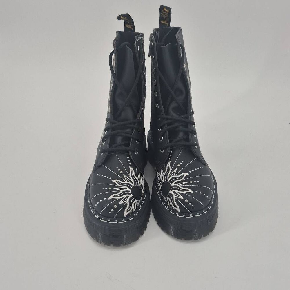 DR. MARTENS JADON HI SOLAR FLARE LEATHER PLATFORMS BOOTS SIZE 7 - Picture 3 of 8